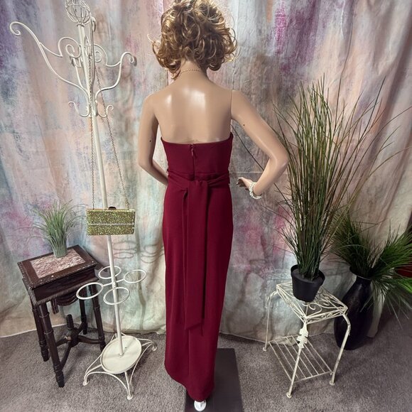 📌Lulus Evening - Formal - Prom - Cruise Strapless Dress w/ Long Side Slit - Picture 2 of 16